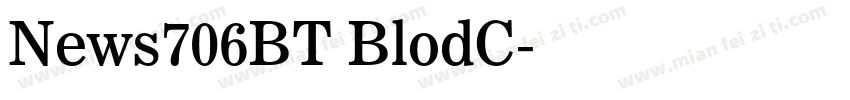 News706BT BlodC字体转换